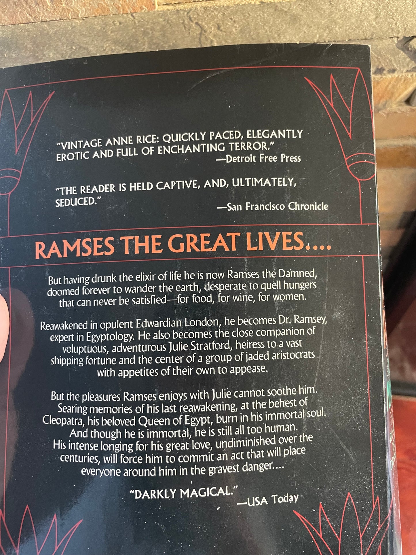 The Mummy or Ramses The Damned by Anne Rice