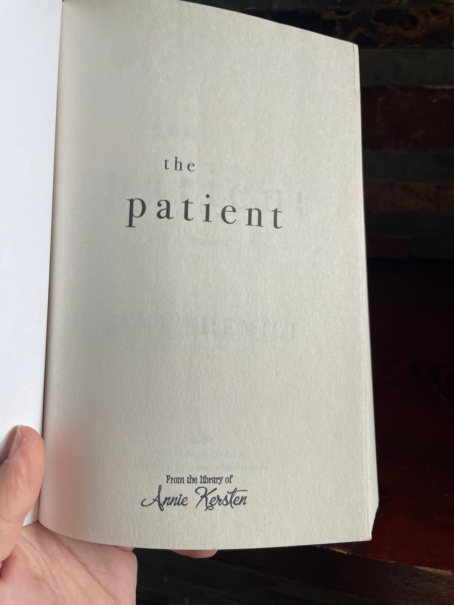 The Patient bu Jane Shemilt